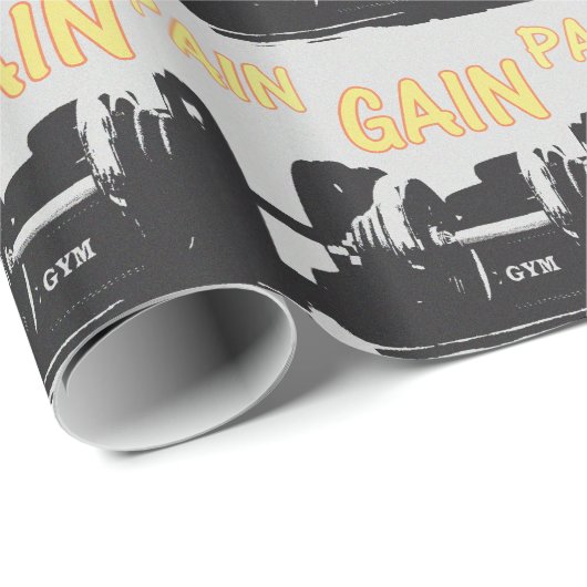 Schmerzen und Schmerzen Geschenkpapier (Rolleneckpunkt)