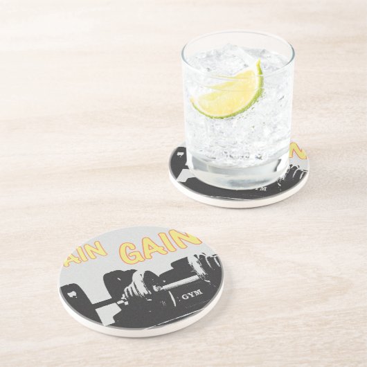 Schmerzen und Schmerzen Getränkeuntersetzer (Seite)