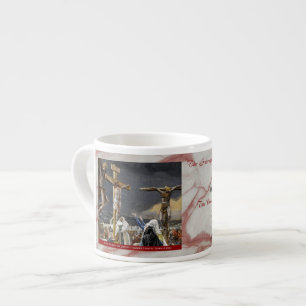 Schmerzhafte Rosenkranzmysterien Artikel #5: Kreuz Espressotasse