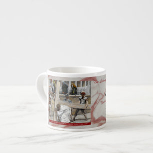 Schmerzhafte Rosenkranzmysteries Item #4: Kreuztra Espressotasse