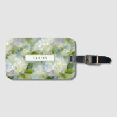 Schmerzhaftes Hydrangea-Muster Gepäckanhänger (Vorderseite (Horizontal))