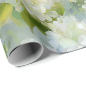 Schmerzhaftes Hydrangea-Muster Geschenkpapier (Rolleneckpunkt)