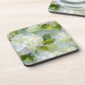 Schmerzhaftes Hydrangea-Muster Getränkeuntersetzer (Linke Seite)