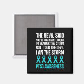 Schmerzhaftes posttraumatisches Stress Ptsd-Bewuss Magnet (Vorderseite/Rückseite)