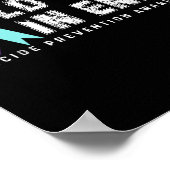 Schmerzhaftung beendet Selbstmordverhütung Bewusst Poster (Ecke)