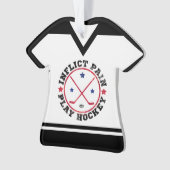 Schmerzhockey, anpassbare Jersey Ornament (Vorderseite)