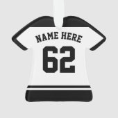 Schmerzhockey, anpassbare Jersey Ornament (Rückseite)