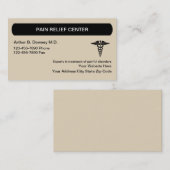 Schmerzlinderung Medizin Visitenkarte (Vorne/Hinten)