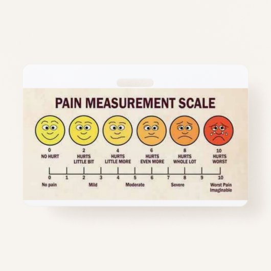Schmerzmanagement Ausweis (Vorderseite)