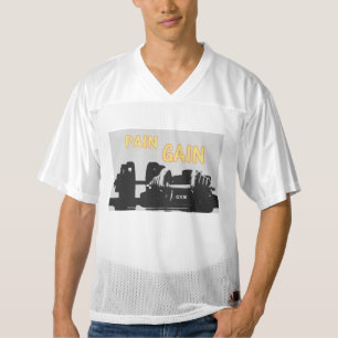 Schmerzschmerzen Männer Football Trikot