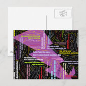 Schmerzschmerzen verschwinden postkarte (Vorne/Hinten)