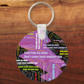 Schmerzschmerzen verschwinden schlüsselanhänger (Vorderseite)