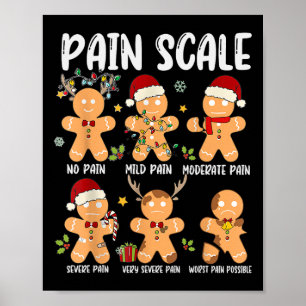 Schmerzskala Gingerbrei Trauma Nurse Weihnachten N Poster