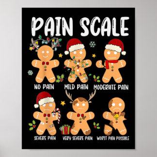Schmerzskala Gingerbrei Trauma Nurse Weihnachten N Poster