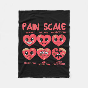 Schmerzskala Herz Candy Trauma Nurse Triage Valent Fleecedecke