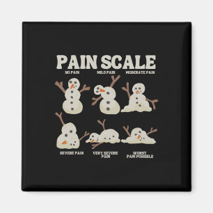 Schmerzskala Schneemann Krankenschwester Weihnacht Magnet