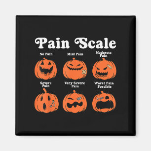 Schmerzskala Spooky Pumpkin Fall Halloween Trauma Magnet