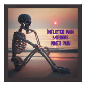 Schmerzspiegel im Inneren Schmerzen | Fotodruck (Vorne)