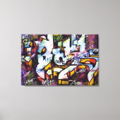 SCHMERZWAND GRAFFITI LEINWANDDRUCK (Vorderseite)