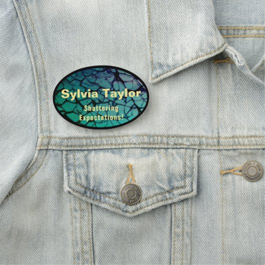 Schmetterglas Namensschild (Beispiel)