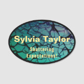 Schmetterglas Namensschild (Vorderseite)