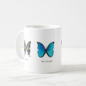 Schmetterling 11 oz.Tasse Kaffeetasse (Vorderseite Links)