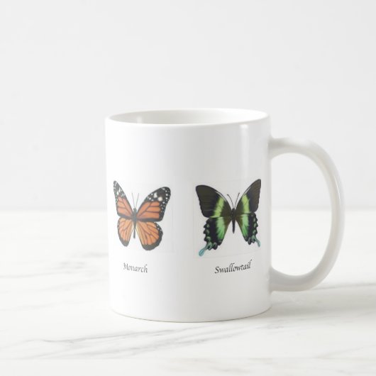 Schmetterling 11 oz.Tasse Kaffeetasse (Rechts)