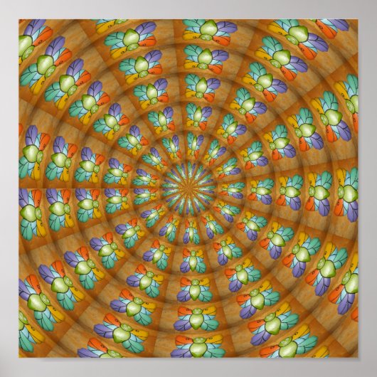 Schmetterling 1 Leinwand Poster (Vorne)