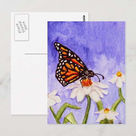 Schmetterling 1 Postkarte (Vorne/Hinten)