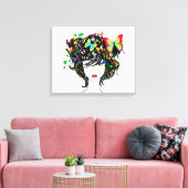 Schmetterling 1A Wrapped Canvas Leinwanddruck (Insitu (Wohnzimmer))