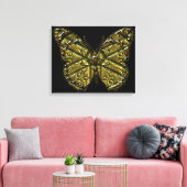 Schmetterling 2 gezackte Canvas Leinwanddruck (Insitu (Wohnzimmer))