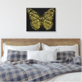 Schmetterling 2 gezackte Canvas Leinwanddruck (Insitu (Schlafzimmer))