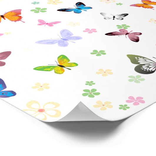Schmetterling 2 poster (Ecke)