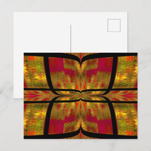 Schmetterling 2 postkarte (Vorne/Hinten)