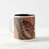 Schmetterling 2 zweifarbige tasse (Vorderseite Links)