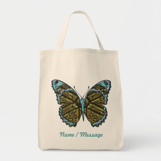 Schmetterling-3-Beutel Tragetasche (Vorne)