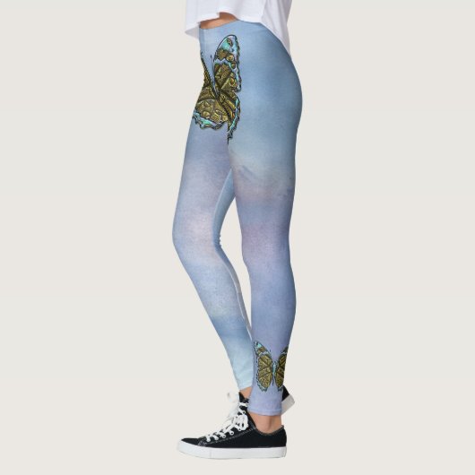 Schmetterling 3 Optionen Leggings (Links)