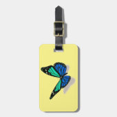 Schmetterling 3D Gepäckanhänger (Vorderseite vertikal)