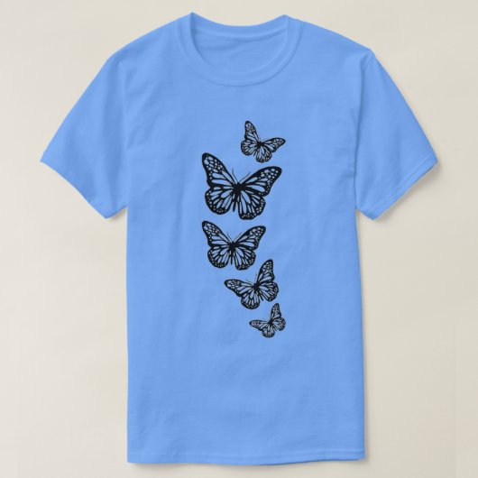 Schmetterling 5x T-Shirt (Design vorne)