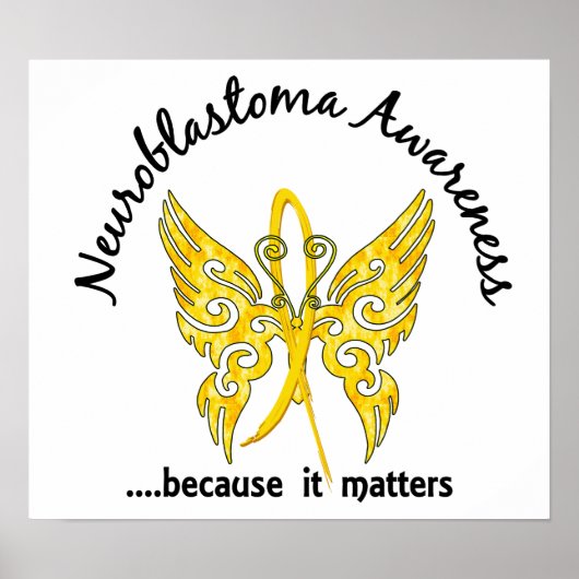 Schmetterling 6.1 Neuroblastoma Poster (Vorne)