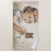 Schmetterling 70er strandtuch (Vorderseite)