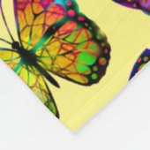 SCHMETTERLING ABSTRAKT FLEECEDECKE (Ecke)