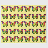 SCHMETTERLING ABSTRAKT GESCHENKPAPIER (Flach)