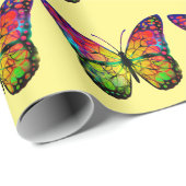 SCHMETTERLING ABSTRAKT GESCHENKPAPIER (Rolleneckpunkt)