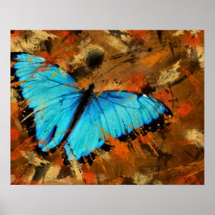 Schmetterling Abstrakt Poster