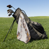Schmetterling - abstrakte Acrylsäure Golfhandtuch (Gras)