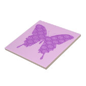 Schmetterling, abstraktes Muster, Lavendel und lil Fliese (Seite)