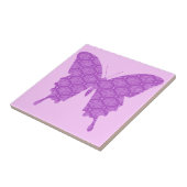 Schmetterling, abstraktes Muster, Lavendel und lil Fliese (Seite)