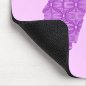 Schmetterling, abstraktes Muster, Lavendel und lil Mousepad (Ecke)