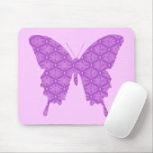 Schmetterling, abstraktes Muster, Lavendel und lil Mousepad (Mit Mouse)
